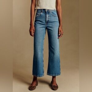 Sezane Le Crop Denim Blue - Size 4